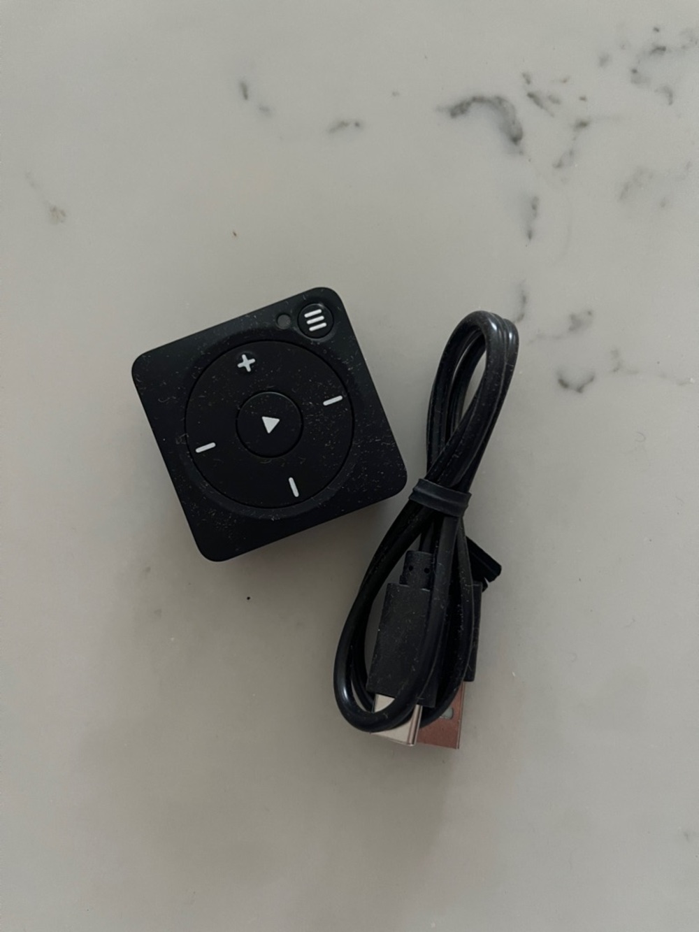 Mighty Portable Black Bluetooth MP3 Player with USB Charging Cable